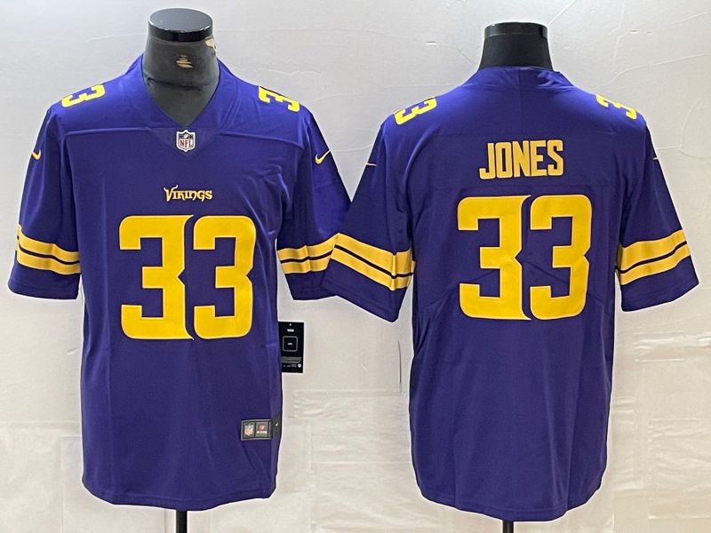 Men Minnesota Vikings #33 Jones Purple yellow 2024 Nike Vapor Untouchable Limited NFL Jersey->minnesota vikings->NFL Jersey